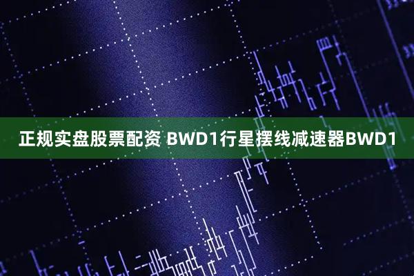 正规实盘股票配资 BWD1行星摆线减速器BWD1